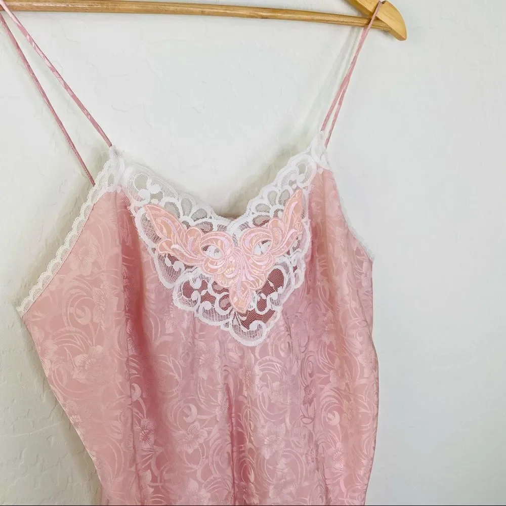 Vintage pink shirt nightie size medium - Picture 2 of 4
